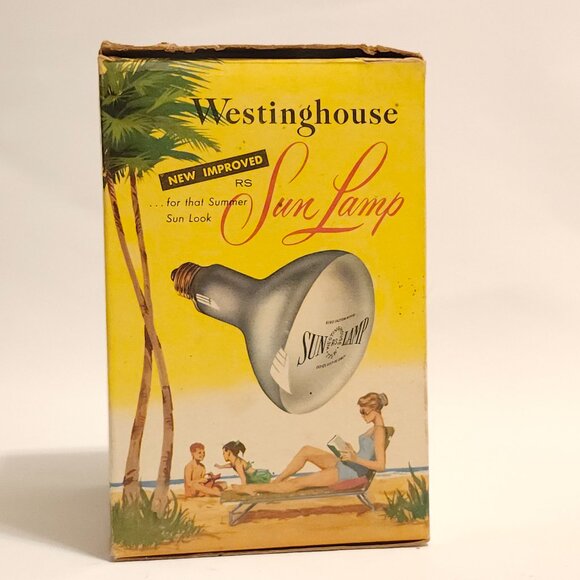 FUN Vintage Westinghouse SUN LAMP 1960s Vintage Curiosity GE SUN BULB - Picture 4 of 11